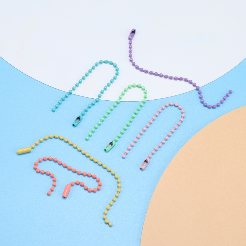 Rantai Manik Manik / Rantai Lada Warna Warni 10 dan 12cm Harga/10Pc