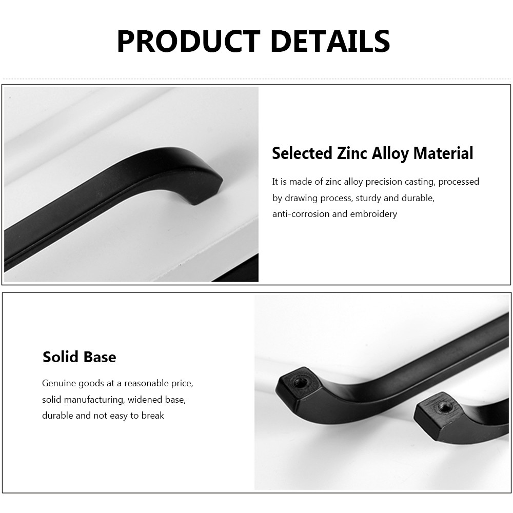 SUYOU Home Decor Door Handle Luxury Drawer Handles Door Knob Zinc Alloy Cabinet Kitchen Cupboard Furniture Hardware Modern Wardrobe