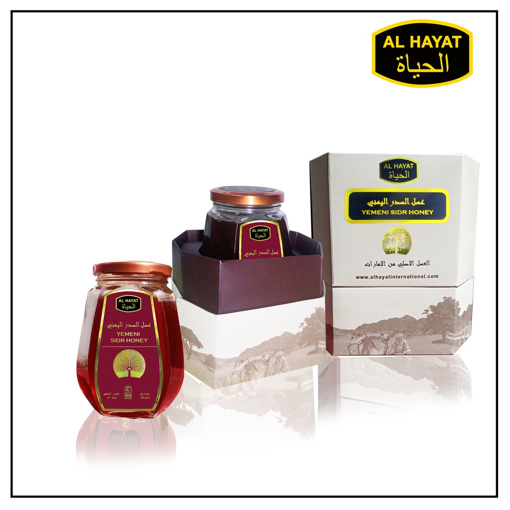 READY Al Hayat Madu Sidr Yaman / Yemeni Sidr Honey Import Dubai 500Gr