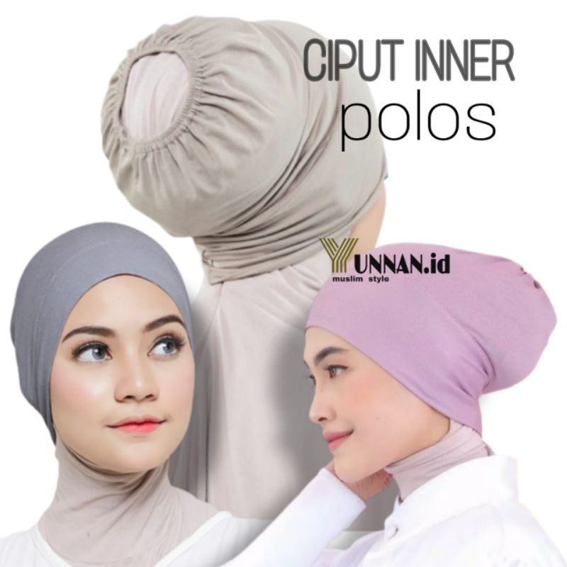 CIPUT / KUPLUK / CIPUT KAIN RAYON PREMIUM / CIPUT KAOS BASIC / DALAMAN HIJAB CIPUT KAIN POLOS LEMBUT