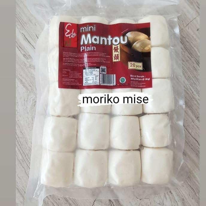 

edo mini mantou plain 360 gr / mantau edo mini plain isi 20 / bakpau PROMO Kode 189