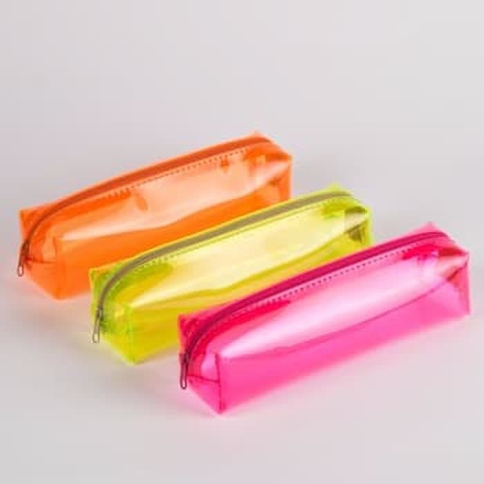 

Tas Pouch Kotak Pensil Transparant Pouch Travel Gadget Organizer