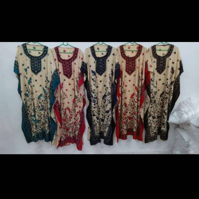Daster kalong Kaftan dubai batik Bangkok ori  LD 140  murah