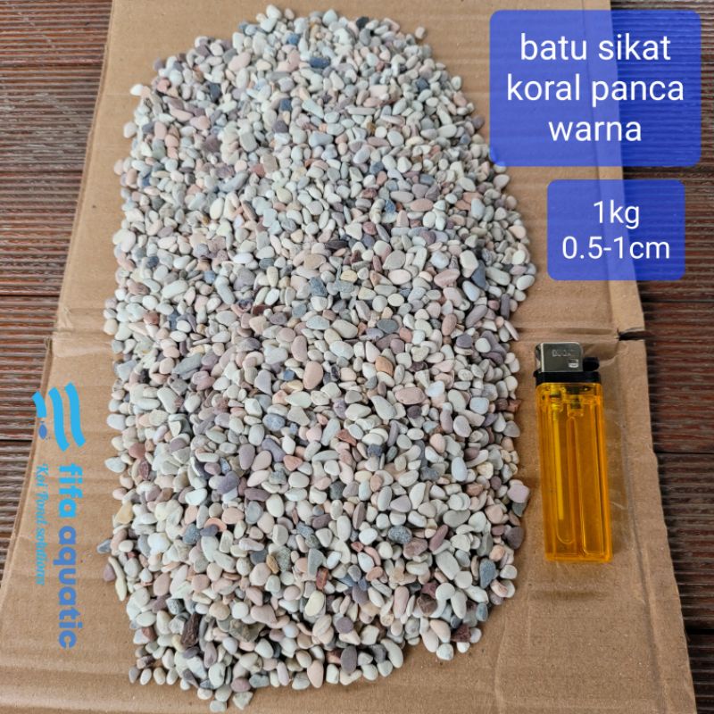 Batu tabur lantai / batu taman / panca warna kecil