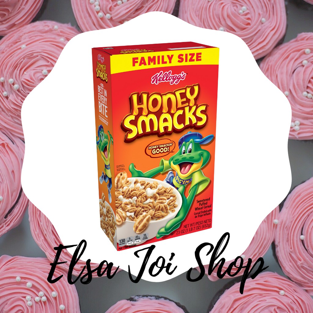 Jual Kelloggs Honey Smacks Cereal FAMILY SIZE 652g | Shopee Indonesia