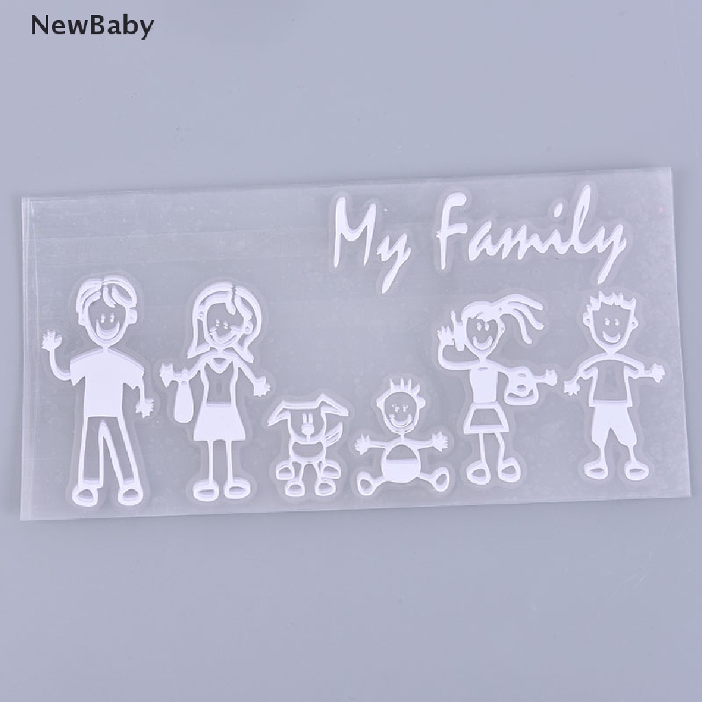 Newsticker Decal Dekorasi Kaca Jendela Mobil Motif Gambar Keluarga Bayi Dan Anjing My Mom