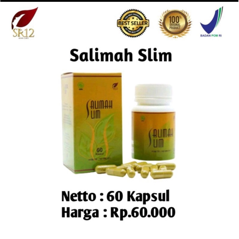 

salimah slim original dari SR12 herbal.halal.dan BPOM