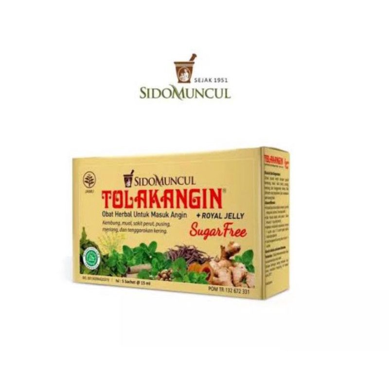 

Tolak Angin Bebas Gula Sugar Free Cair 1 Dus Isi 5's Herbal - masuk angin