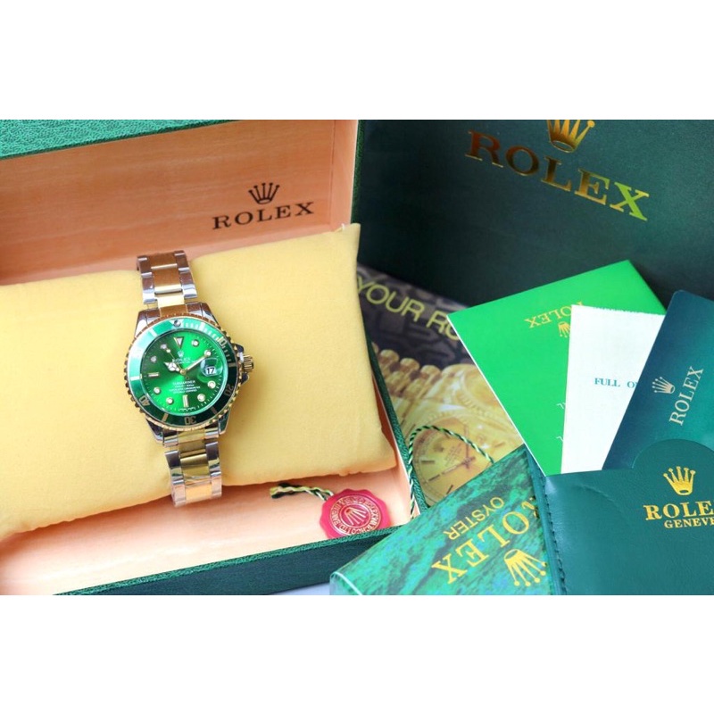 Jam Tangan Pria Rolex Case Angka Tali Rantai Terbaru p312 ( Box Rolex &amp; Paperbag )