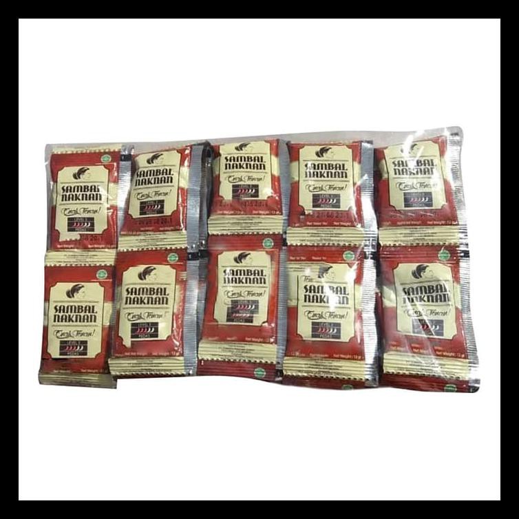 

50 Sachet Sambal Bawang Naknan (Enak Tenan) Pedas Terbaik
