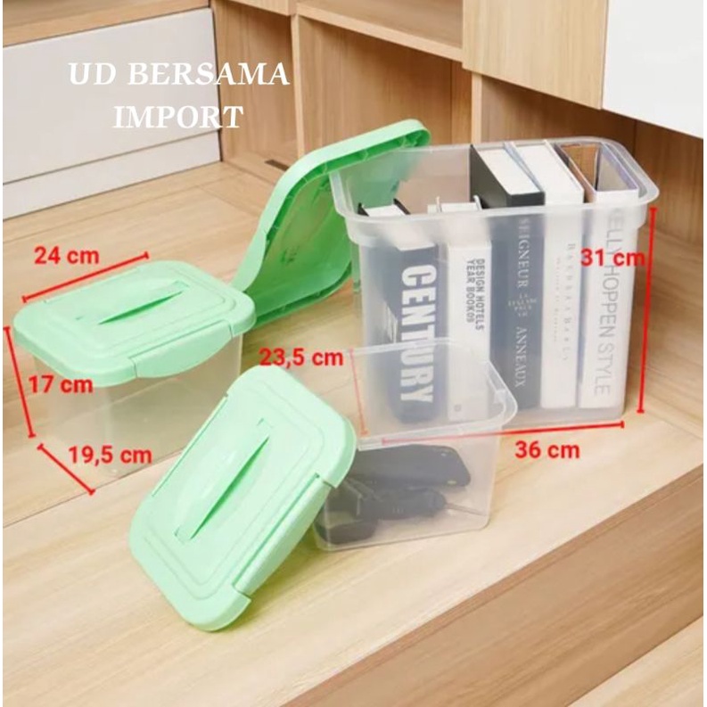 STORA Set 3Pcs Kotak Penyimpanan Serbaguna/Stora Box