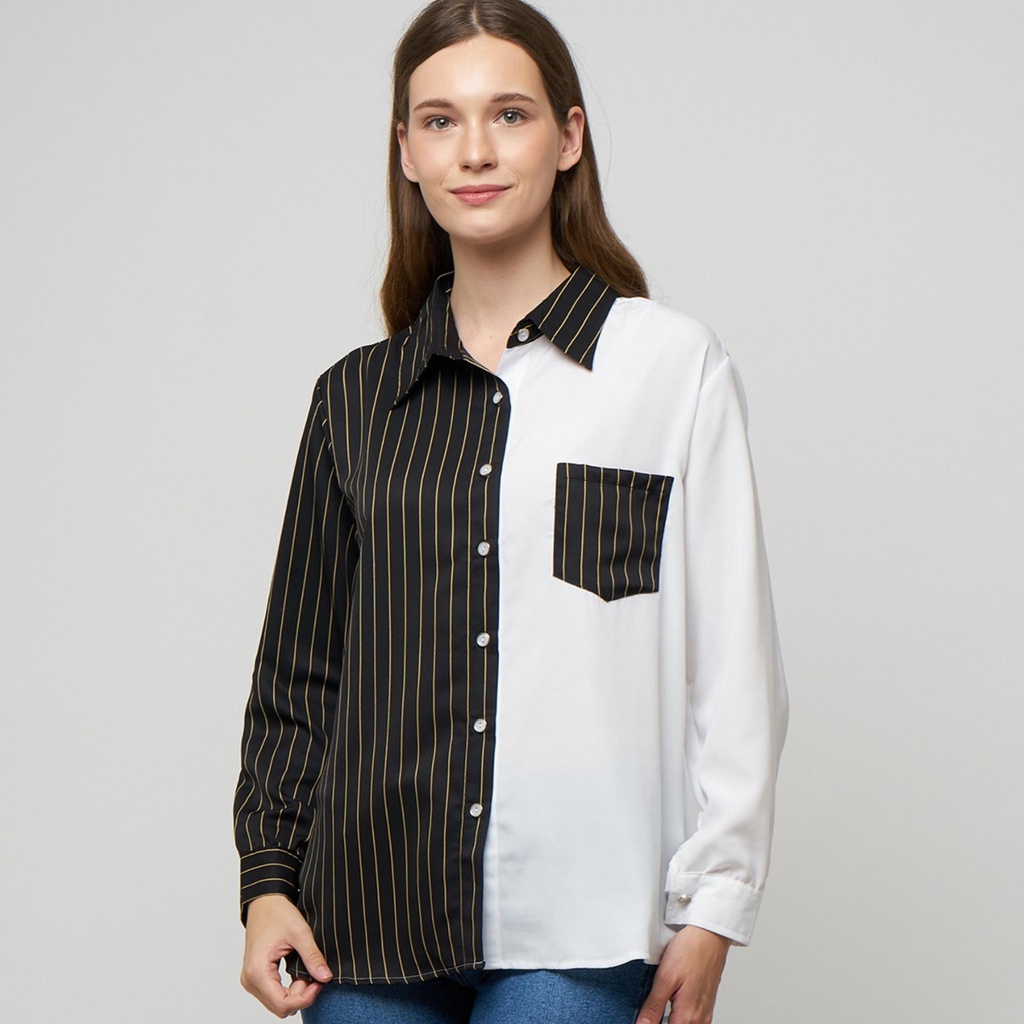 Monellina 601120 Kemeja Wanita Lengan Panjang-2