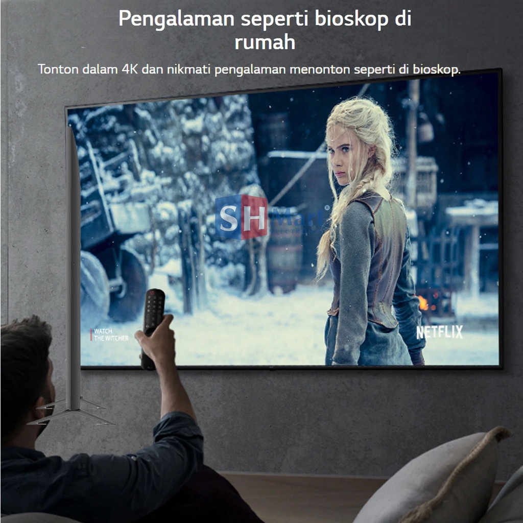 SMART TV LG 65 INCH 65UQ8000 UHD 4K HDR 65UQ8000PSC MAGIC REMOTE NEW 2022 GARANSI RESMI (MEDAN)