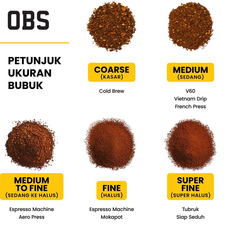 

[KODE LYQNA] Kopi Robusta 250 gram Biji/Bubuk | Roasted Coffee 250 gr | OBS Coffee Robusta 250gr