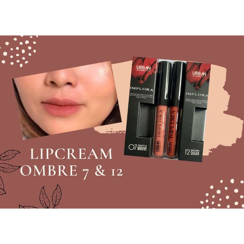 LIP CREAM MATTE IMPLORA OMBRE/BPOM 100% ORIGINAL