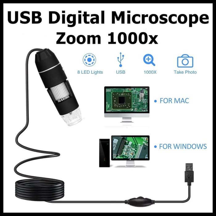 Mikroskop USB Microscope Digital 50 sampai 1000X Magnifier Camera Zoom