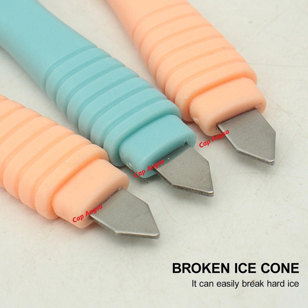 ICE SHOVEL ALAT KERUK SCOOP SCRAPER SCRAPPER BUNGA ES ICEPICK BREAKER PENGHANCUR CRUSHER PEMECAH TUSUKAN 2in1 SEROKAN SKOP  PENGERUK BUNGA ES