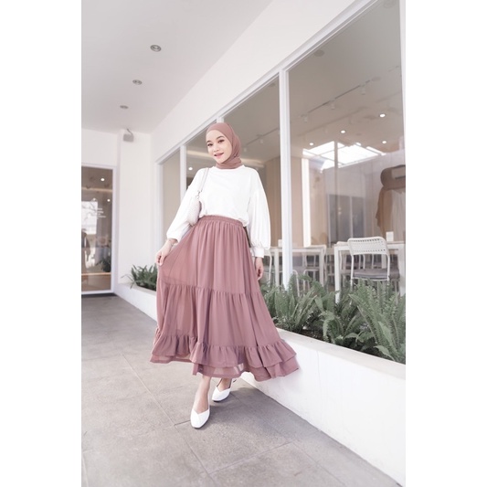 DARA SKIRT / rok korea / korean skirt / rok midi / midi skirt