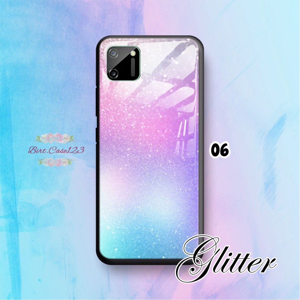 Softcase back case glass kaca GLITTER Samsung J1 J2 J3 J4 J4+ J5 J6 J7 J8 2016 core pro prime BC2345