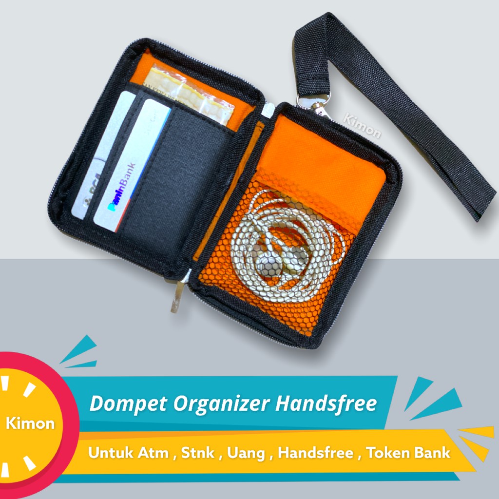 DOMPET ORGANIZER HANDSFREE KARTU ATM TALI KOREA DOMPET KOREA IMPORT