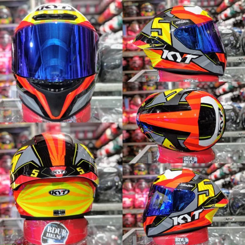 VISOR KACA HELM KYT TTCOURSE | IRIDIUM | VISOR CUSTOM TT COURSE MURAH