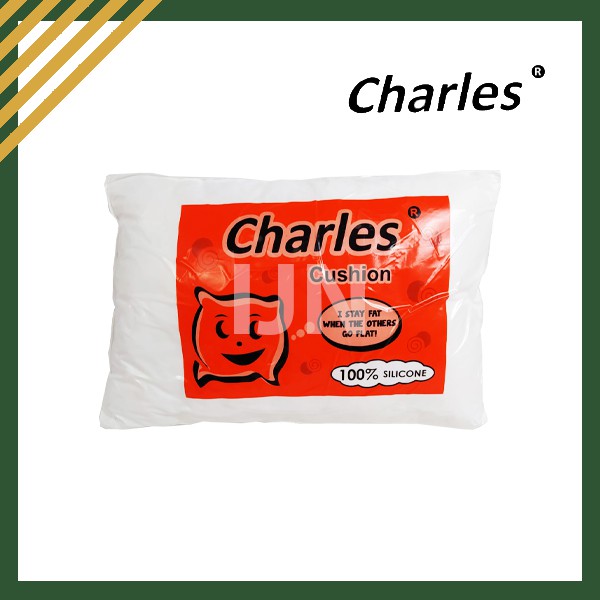 Bantal Kepala Guling Tidur Charles Silikon Putih Vakum Empuk Grosir Murah