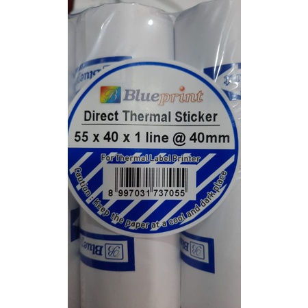 Direct Thermal Sticker Barcode Label Resi Blueprint BP 55x40 55×40 isi 220pcs Untuk Blueprint Lite 58 Lite58