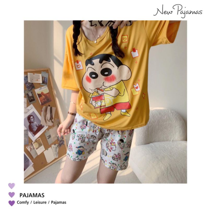 baju tidur shinchan import