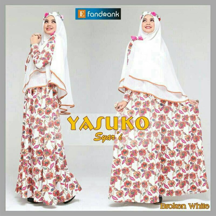 Yasuko syari by efandoank, original. baju butik gamis modern pesta
