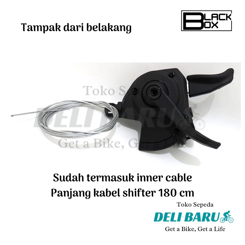 Blackbox Shifter 2 speed operan gigi tanpa handle rem kiri saja sepeda MTB, federal, lipat