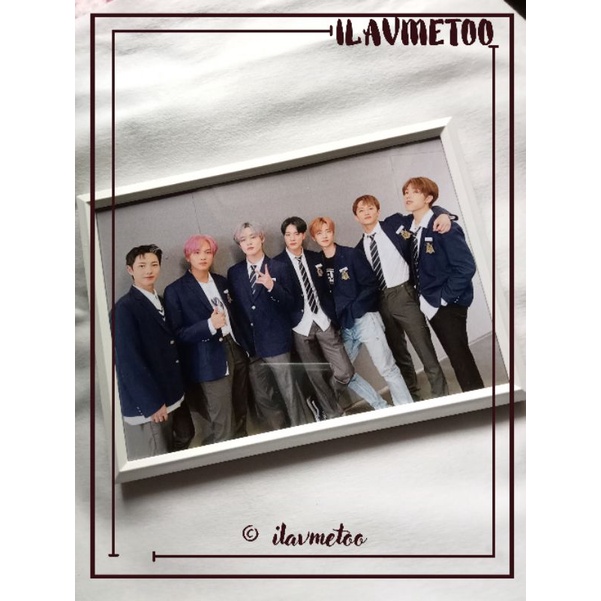 frame ikea putih + postcard nct uk 13 x 18cm | kpop