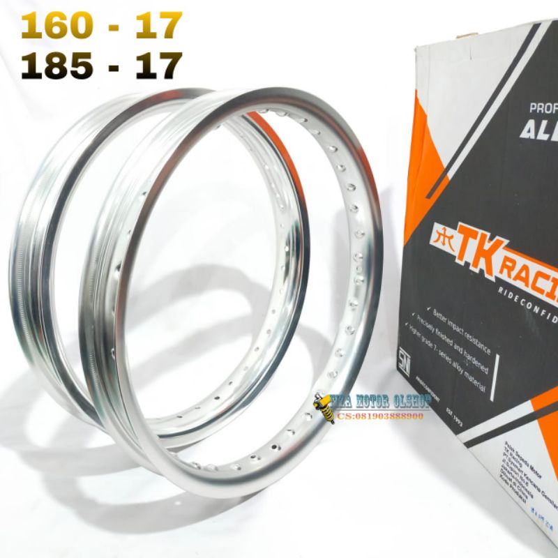 velg pelg veleg velk peleg TK u shape 1 set 160 185 ring 17 original silver