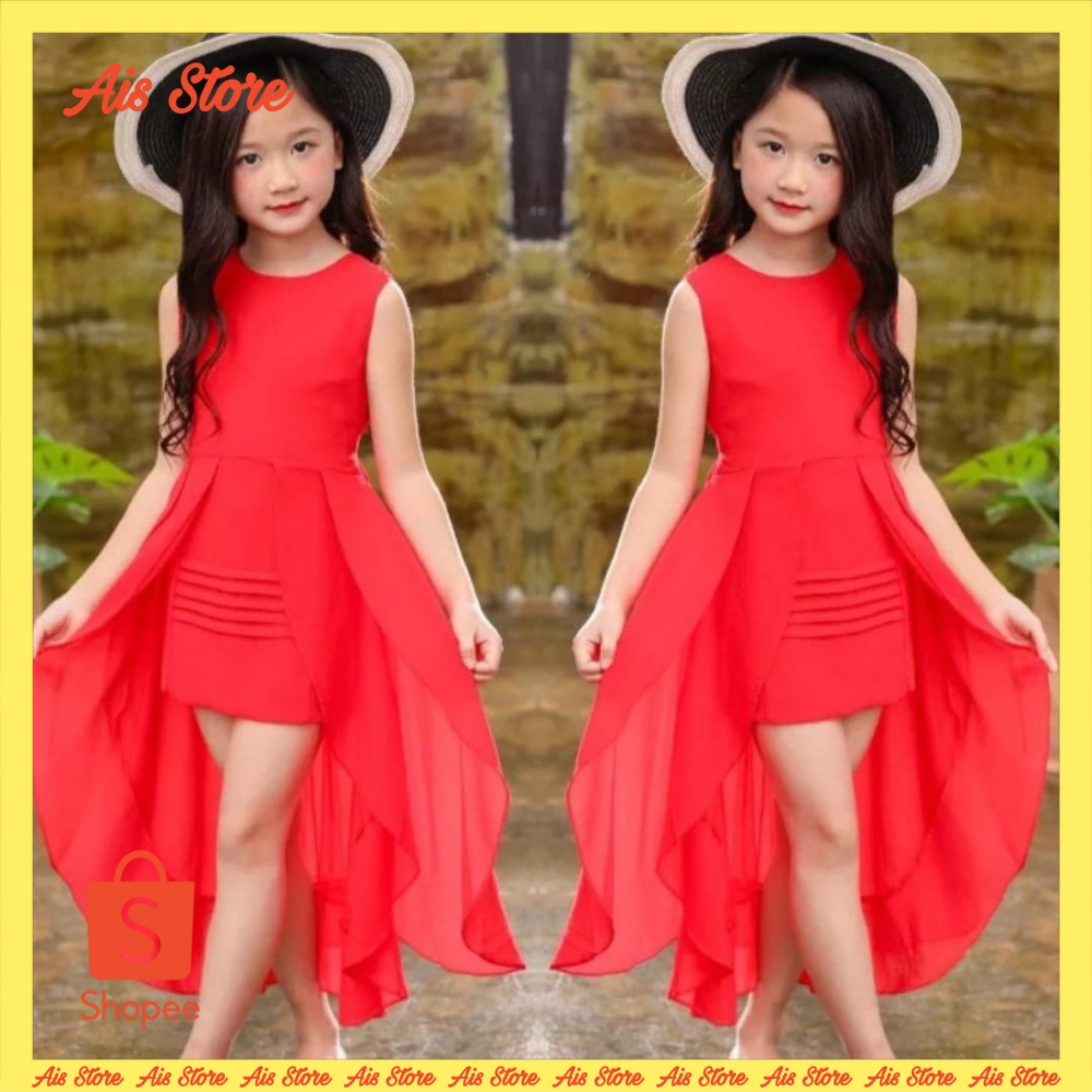 Baju ANak Cewek Dress anak perempuan umur 7 8 9 10 11 12 thn Murah Dress Pesta Natal Kondangan