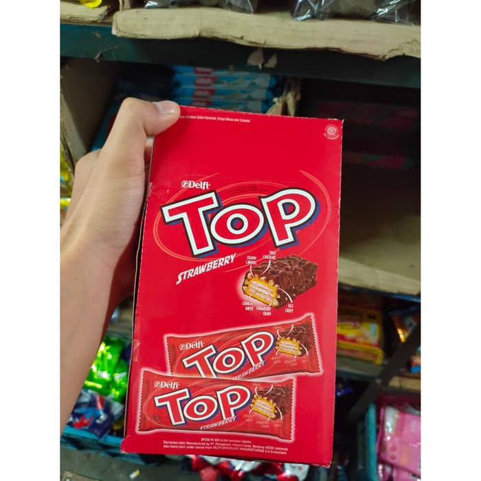 

Wafer Delfi Top Black and White / Strawberry