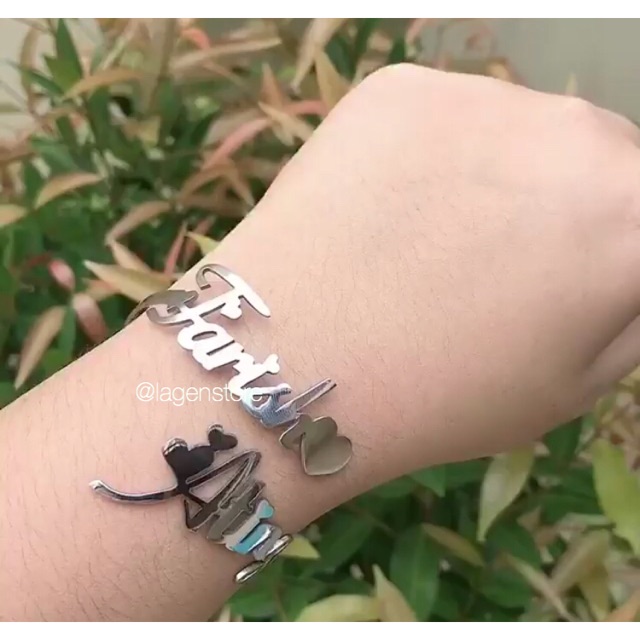 GELANG BANGLE SILVER GRAFIR (CUSTOM)