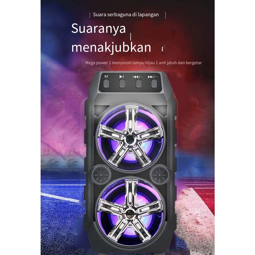 Speaker multimedia dapat digunakan untuk karaoke mode modern bluetooth speaker + MIC KTS-1062