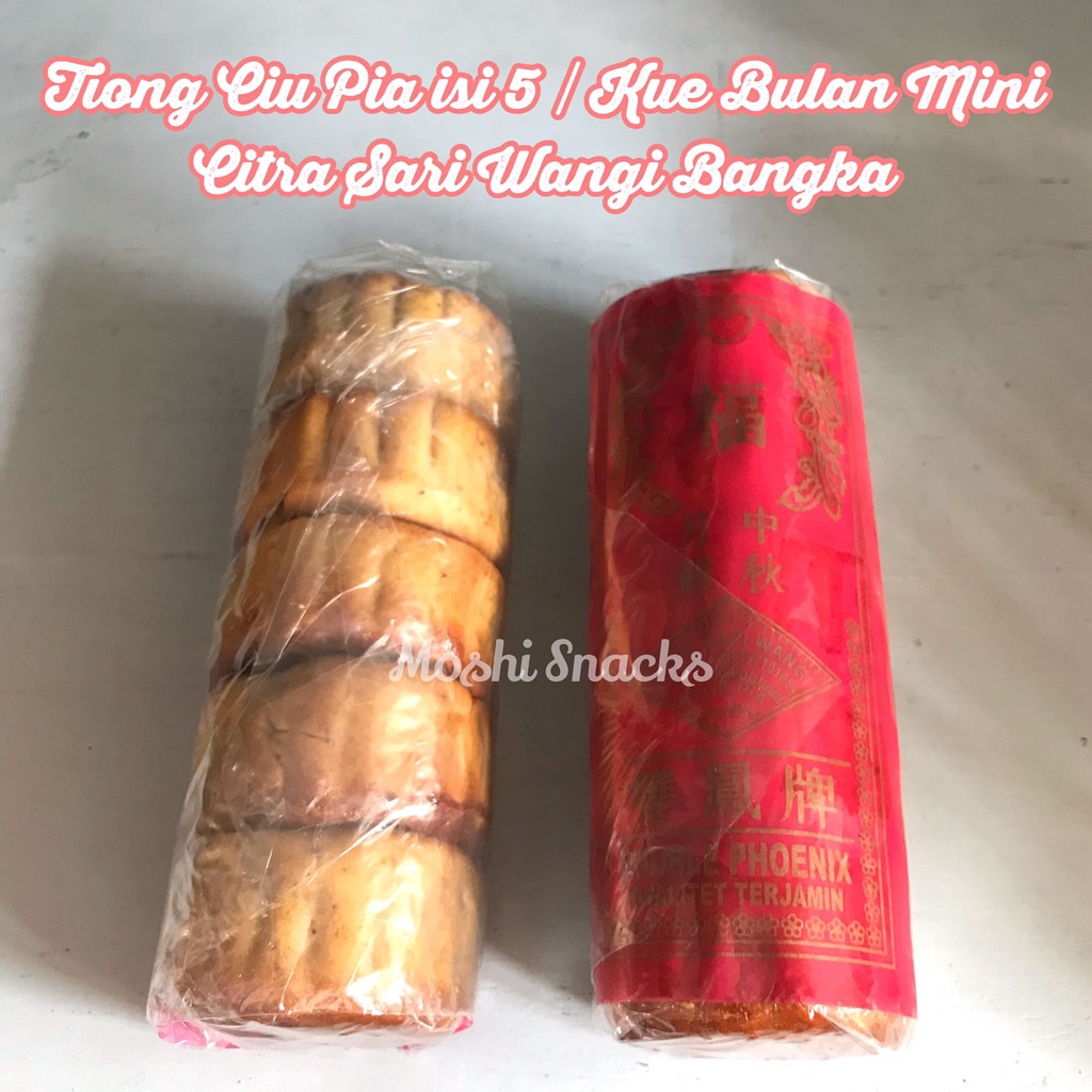 Kue Pia Citra Sari Wangi Bangka Moon Cake Mini Tiong Ciu Pia isi 5 Asli Bangka / Kue Bulan MoonCake 
