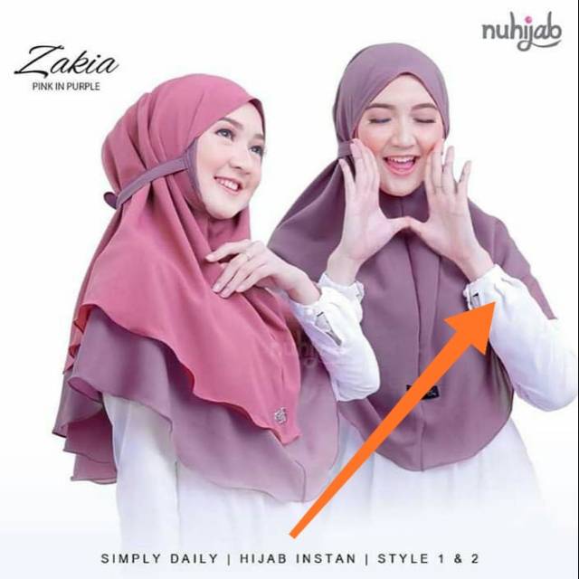 Jilbab 2 layer