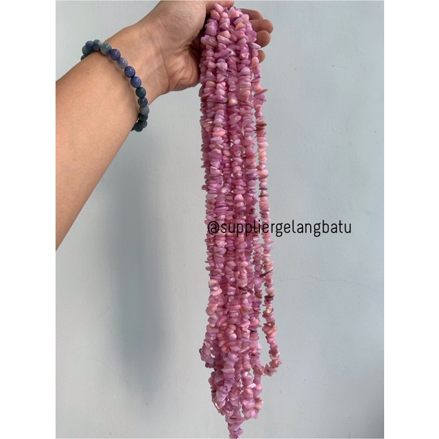 krikil Batu alam mix purple pearl 1,5cm manik aksesori craft glos ungu