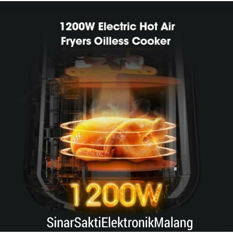 Samono Air Fryer Mesin Penggorengan Tanpa Minyak Garansi Resmi 4.5L