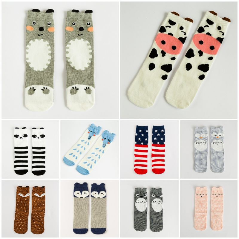 KAOS KAKI KOREA BAYI LUCU PANJANG SELUTUT IMPORT 0-1 tahun