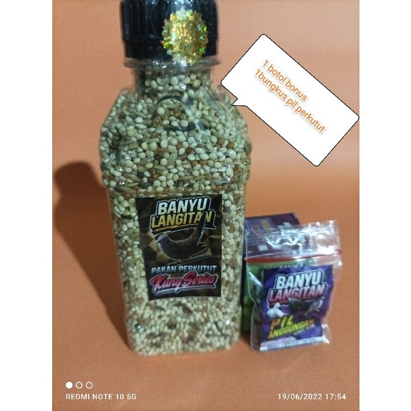 pakan perkutut banyu langitan kung series bonus 1 pcs pil perkutut