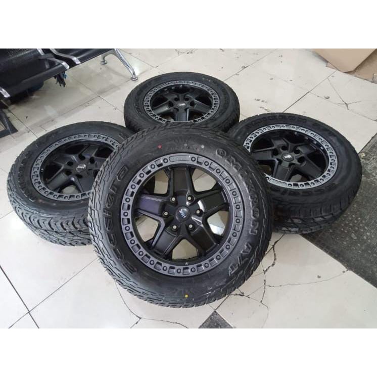 VELG MOBIL BEKAS STRADA RING 18X8 PCD 6X139 ET20 + BAN 285 60 18