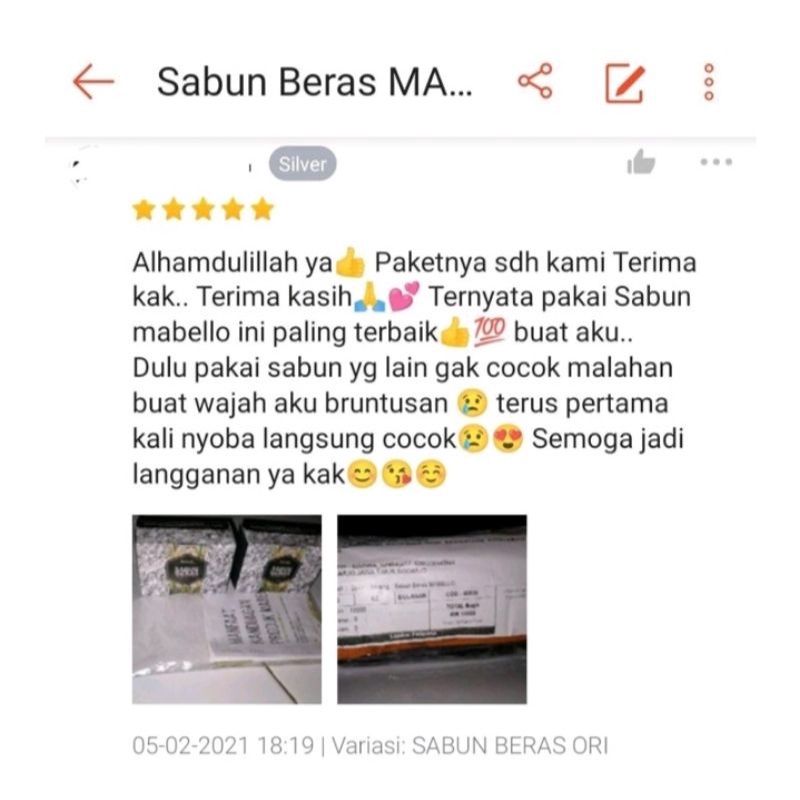 Mabello Sabun AJAIB ( Best Seller )/ Sabun pemutih badan  BPOM dan Halal viral tik tok