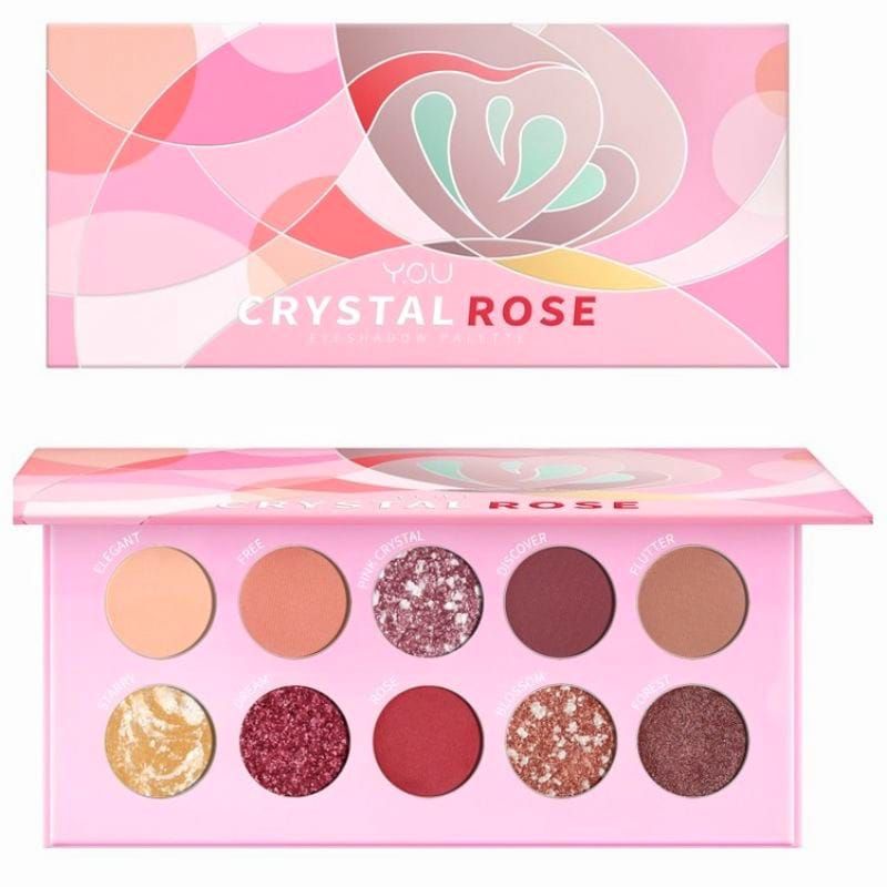 ☀️cahaya acc☀️YOU CRYSTAL ROSE eye shadow palette