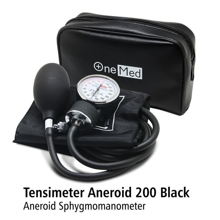 (Original) TENSIMETER ONEMED ANEROID . ALAT PENGUKUR TEKANAN DARAH MANUAL . TENSI METER JARUM ANALOG