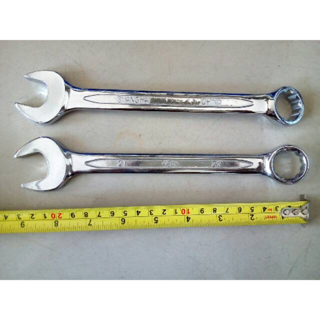 Kunci Ring Pas 21mm /Combination Wrench Spanner Spana/kunci ring pas kombinasi BERKUALITAS/KUNCI TUKANG PERTUKANGAN