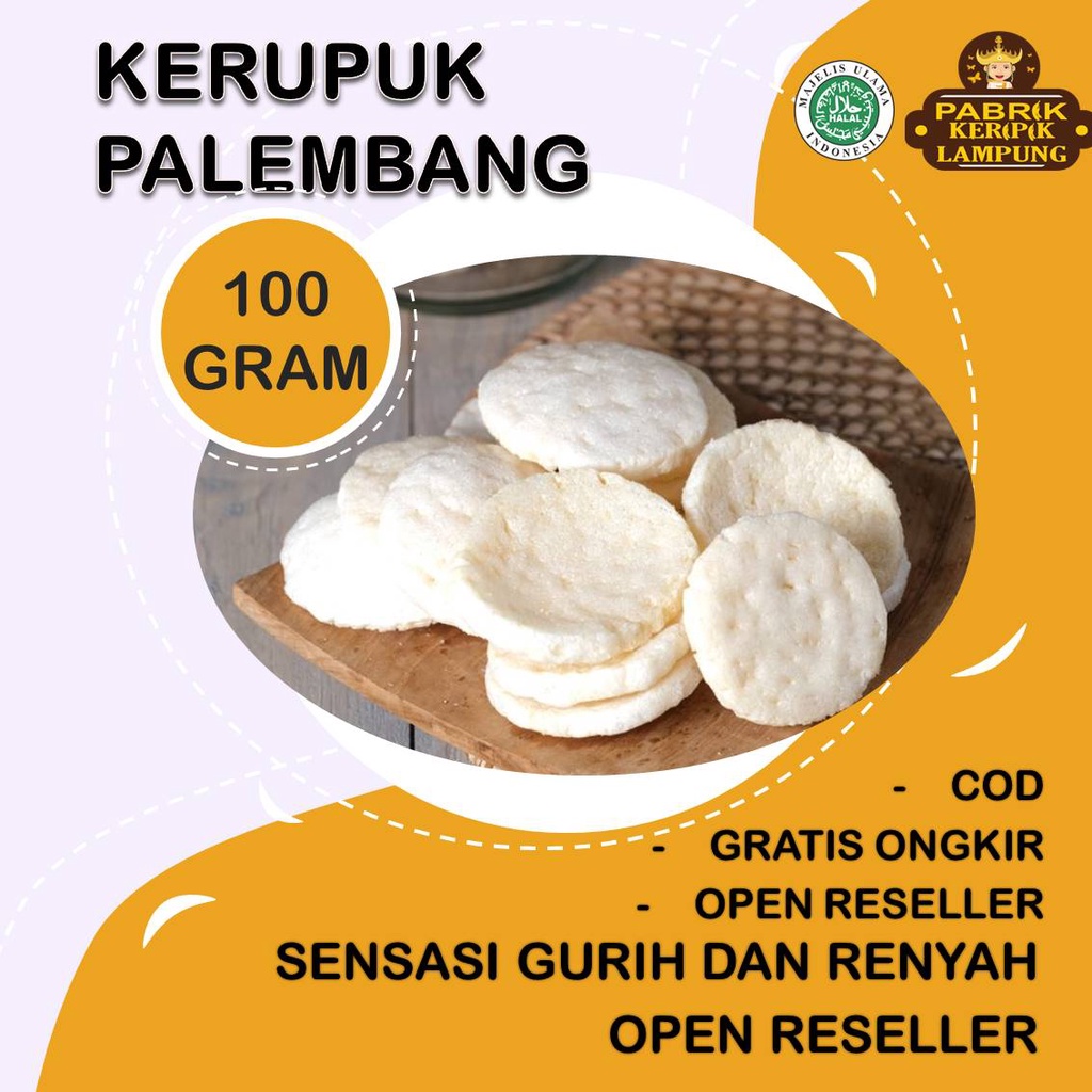 100 Gr Kerupuk Palembang By Pabrik Keripik Lampung