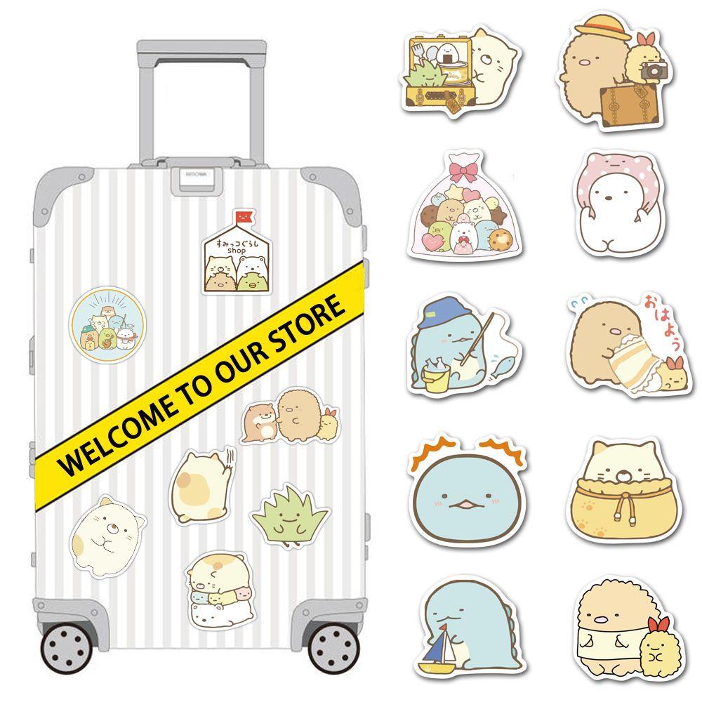 Agustina Sumikko Gurashi Tahan Air Kawaii Decals Self-Adhesive Stationery Stiker Ponsel Dekorasi Graffiti Stiker