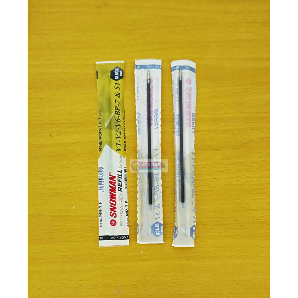 1 Pcs Refill Pen Snowman MR-7F Hitam